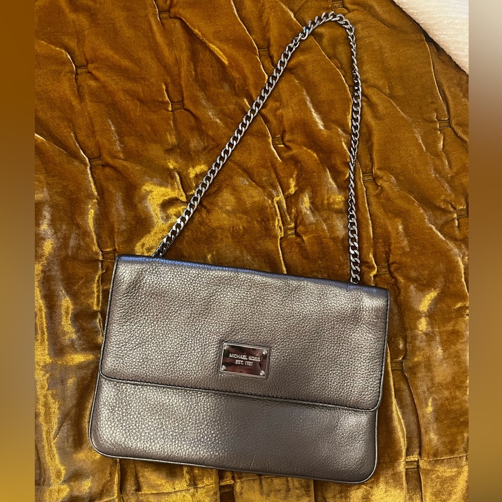 Michael Kors Pewter Silver Purse
